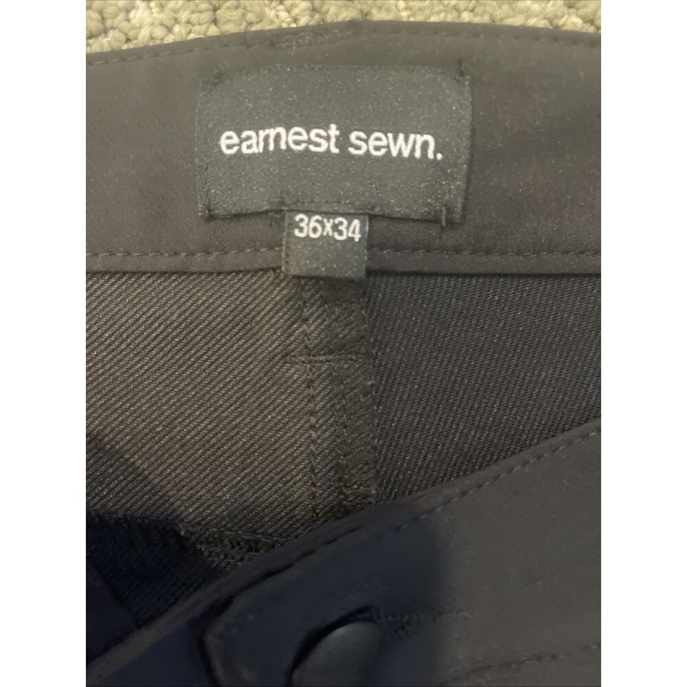 Earnest Sewn Mens 36x34 Gray Casual Pants Chinos Trousers - Picture 2 of 4